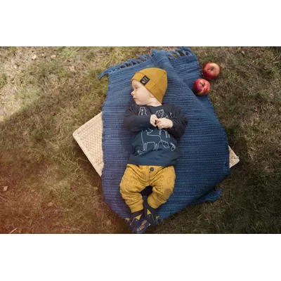 Bluzka Dziecięca Długi Rękaw Granatowa Secret Forest